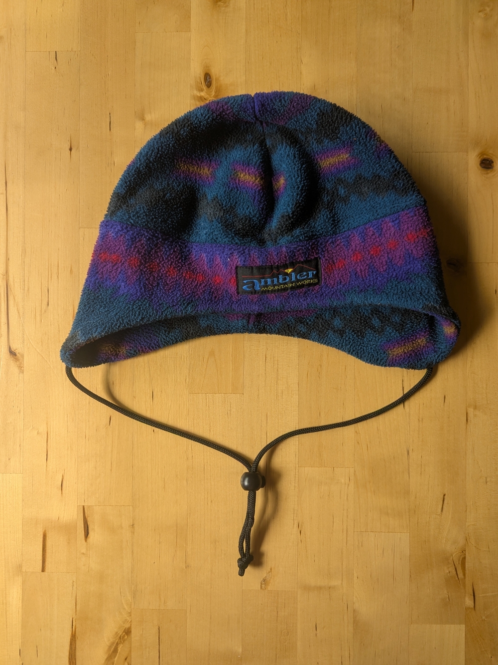 Ambler Mountain Works Fleece Hat Vintage Womens Toque Beanie Ski Gorpcore